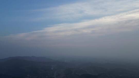 四川德阳罗江区附近天色乡村山野