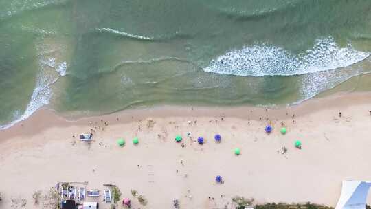 海边沙滩海浪旅游度假区2视频素材模板下载