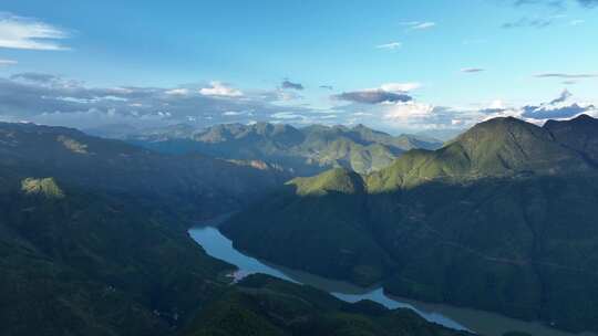 山川河流自然风光俯瞰