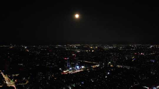 江苏 南京 城市宣传  夜景 灯光 大景 航拍