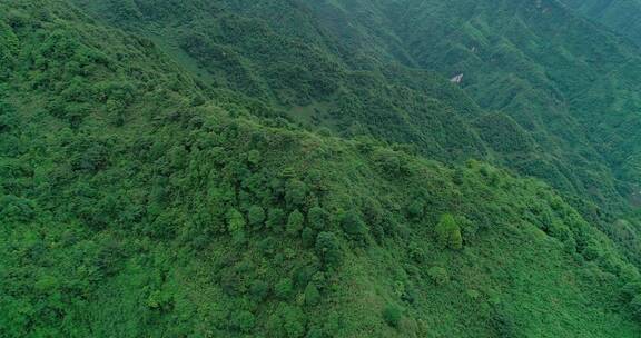 航拍峨眉山后山风景