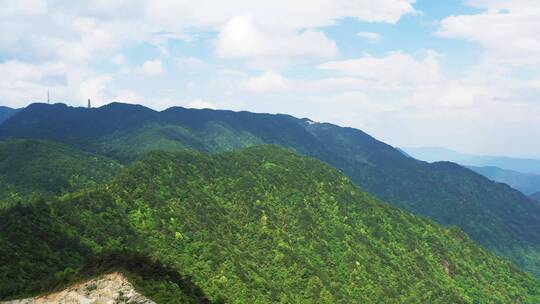 航拍罗霄山脉明月山壮丽山川