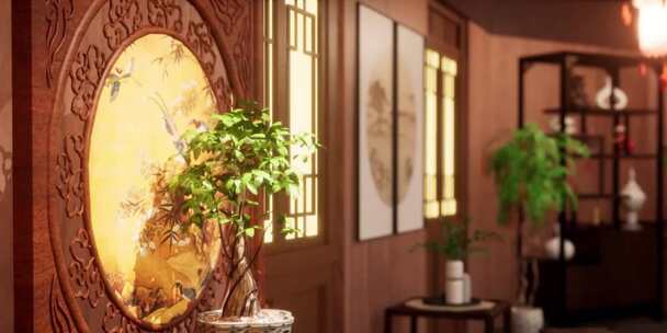 古风茶馆动画渲染1080p中国风宣传片