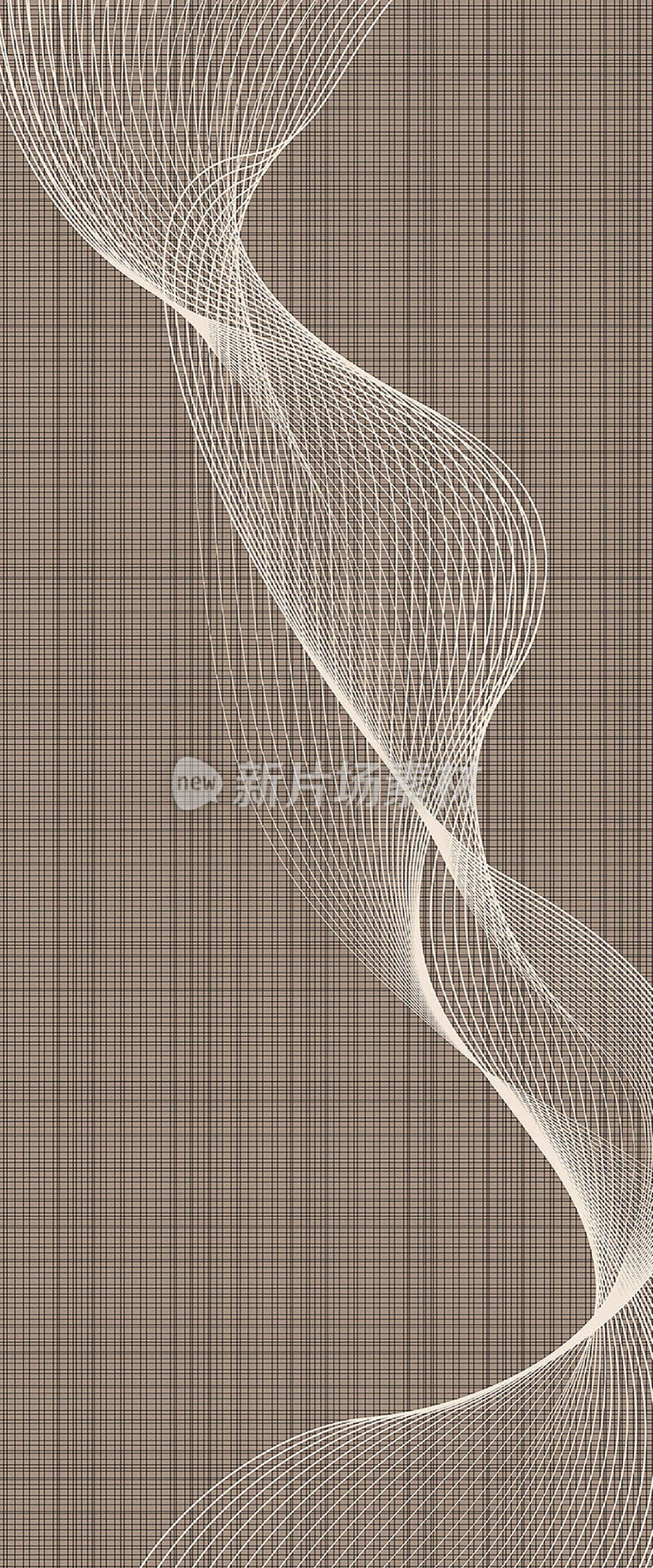 格子线条飘带高清素材