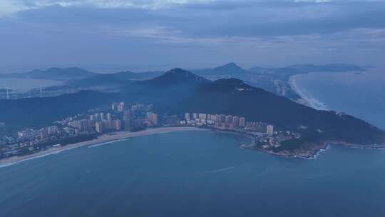 航拍海陵岛全景