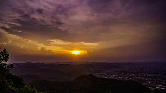 黄昏延时·傍晚风景