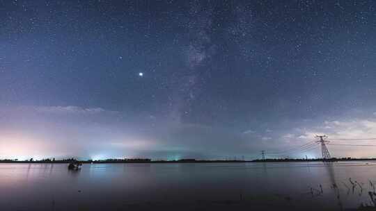 6k湖面星空延时