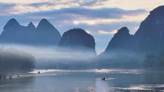 桂林山水日出风光