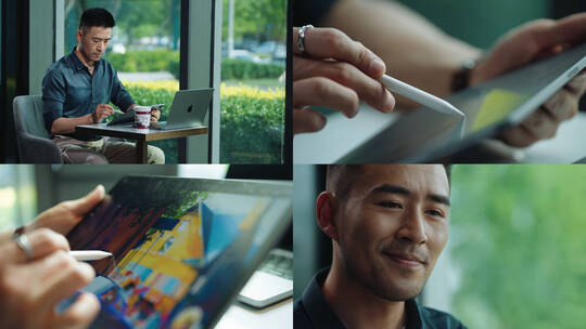 设计师咖啡馆高清在线视频素材下载