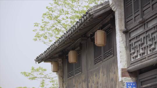 【空镜】4k江南建筑-古镇街景房檐-log原片视频素材模板下载