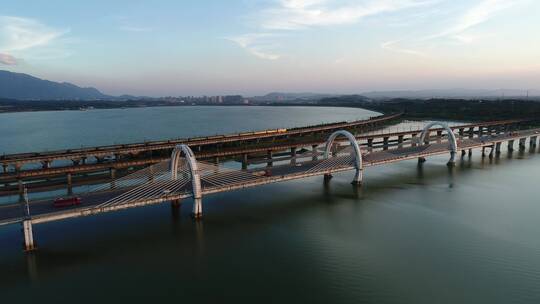 江西省九江市八里湖风光航拍视频