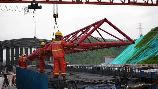 高速公路桥梁预制梁施工