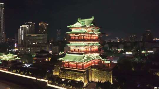 江西南昌滕王阁夜景灯光秀