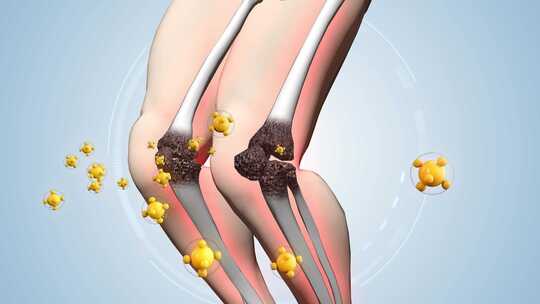 膝盖关节疼痛头颈腰椎人体骨骼3D动画