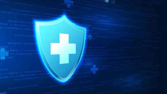 医疗网络安全盾牌素材