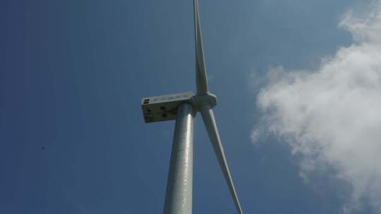宁波 风电 环保新能源 发电风车 风力发电机视频素材模板下载