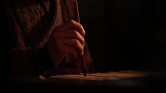 历史再现 古人写字 笔墨纸砚 古代书法