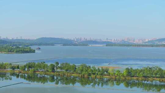 武汉东湖风景区夏季风光