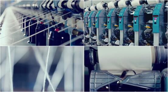 【合集】服装面料车间纺织纺纱织造视频素材模板下载