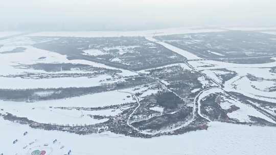 【合集】雪后哈尔滨太阳岛航拍