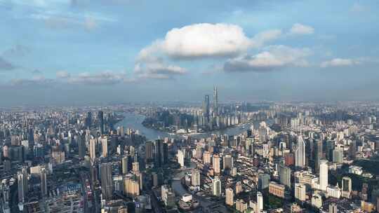 上海城市全景航拍