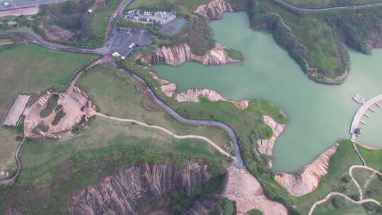 郴州高椅岭丹霞地貌风景区航拍