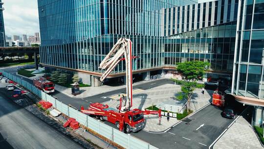 塔吊 消防车 救援 消防 火警 消防演练