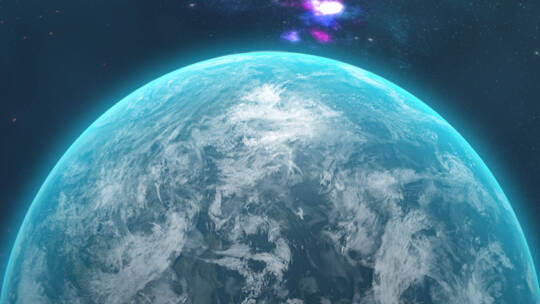 地球宇宙转场穿出云层穿梭转场带通道视频素材模板下载