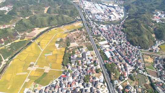 中国农村风景航拍