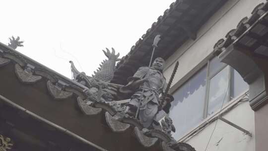 上海城隍庙 屋檐石雕