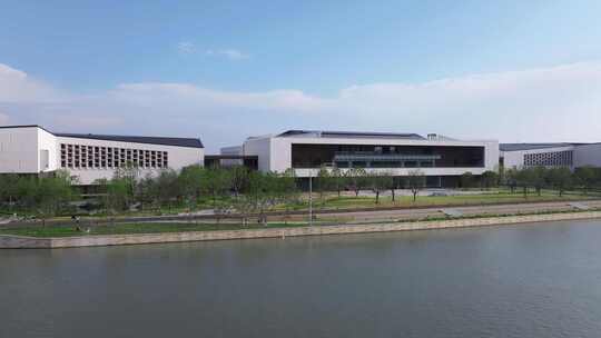 长三角一体化发展江南水乡客厅方厅水院航拍