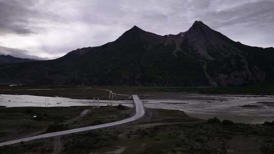 来古冰川景区航拍