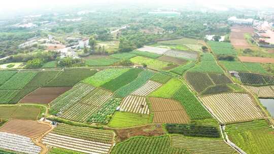 梯田风光梯田航拍农田乡村梯田