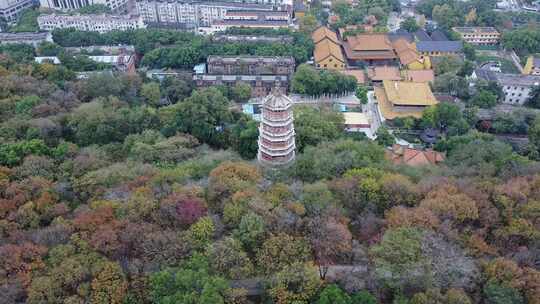 武汉洪山区宝通禅寺航拍