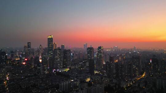 南京市新街口中央商务区夜景