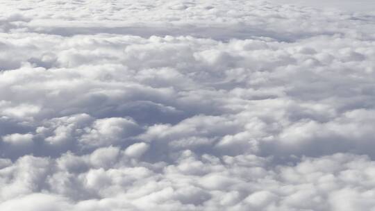 俯拍航拍天空中云层密布视频素材模板下载