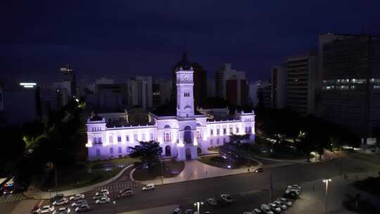 阿根廷拉普拉塔市市政宫殿和市议会的轨道景