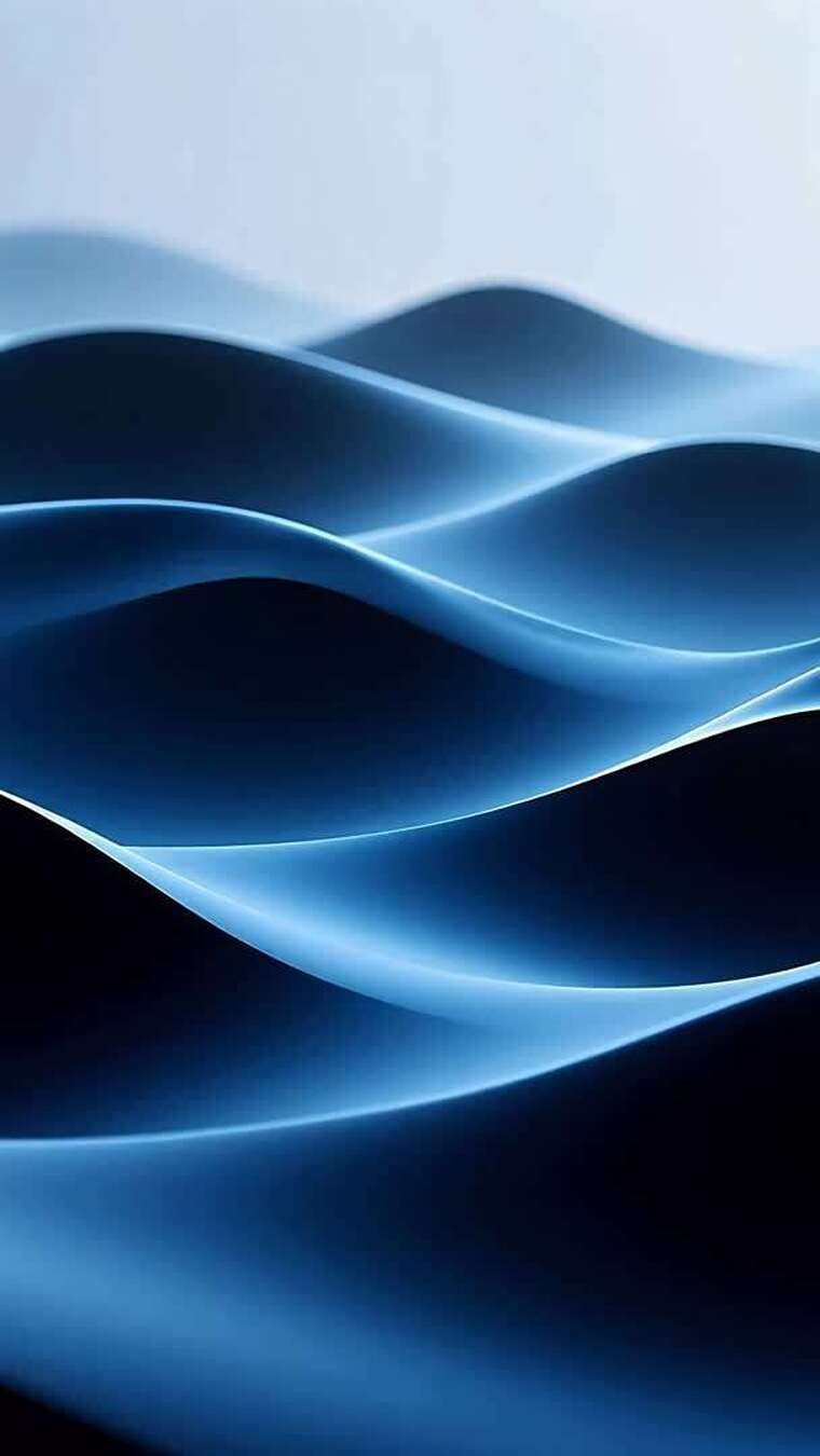 蓝色抽象波浪背景素材