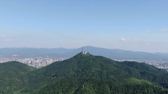 航拍山川丘陵农业种植