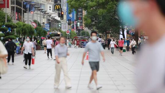 上海南京东路步行街