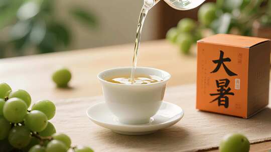 大暑节气倒茶解暑养生茶文化视频