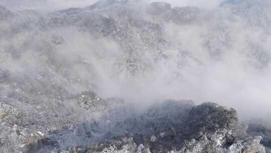 南太行伏牛山雪景雾凇云海自然风光