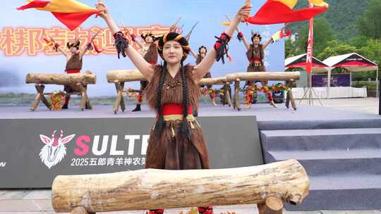 少数民族女子舞台舞蹈表演