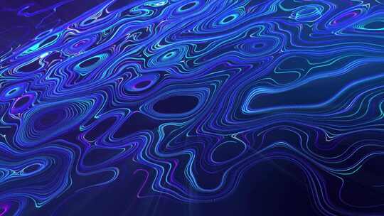 抽象粒子波浪螺旋线条科技背景
