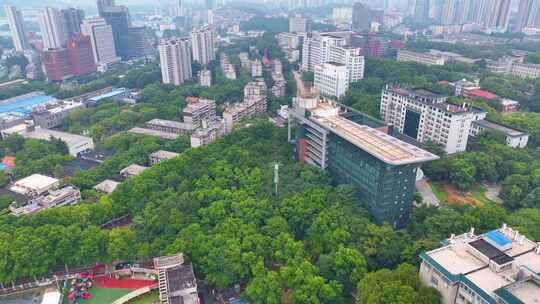 湖北武汉华中师范大学校园航拍大学高校学校