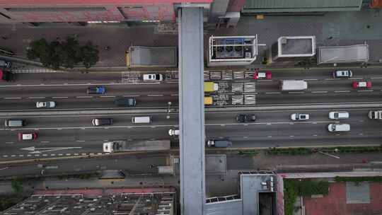 香港黄大仙地铁站航拍