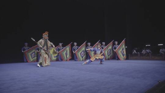 京剧 舞台 表演 国粹 非遗 艺术  国潮视频素材模板下载