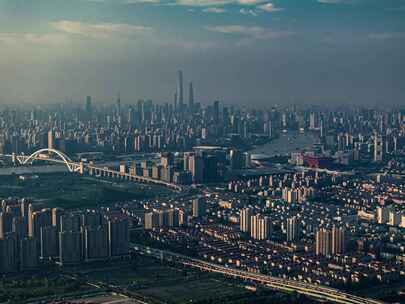 前滩东望上海全览图
