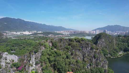 广东肇庆七星山5A景区星湖航拍