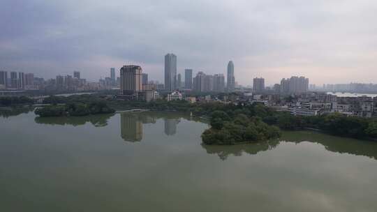 广东惠州西湖景区风景航拍